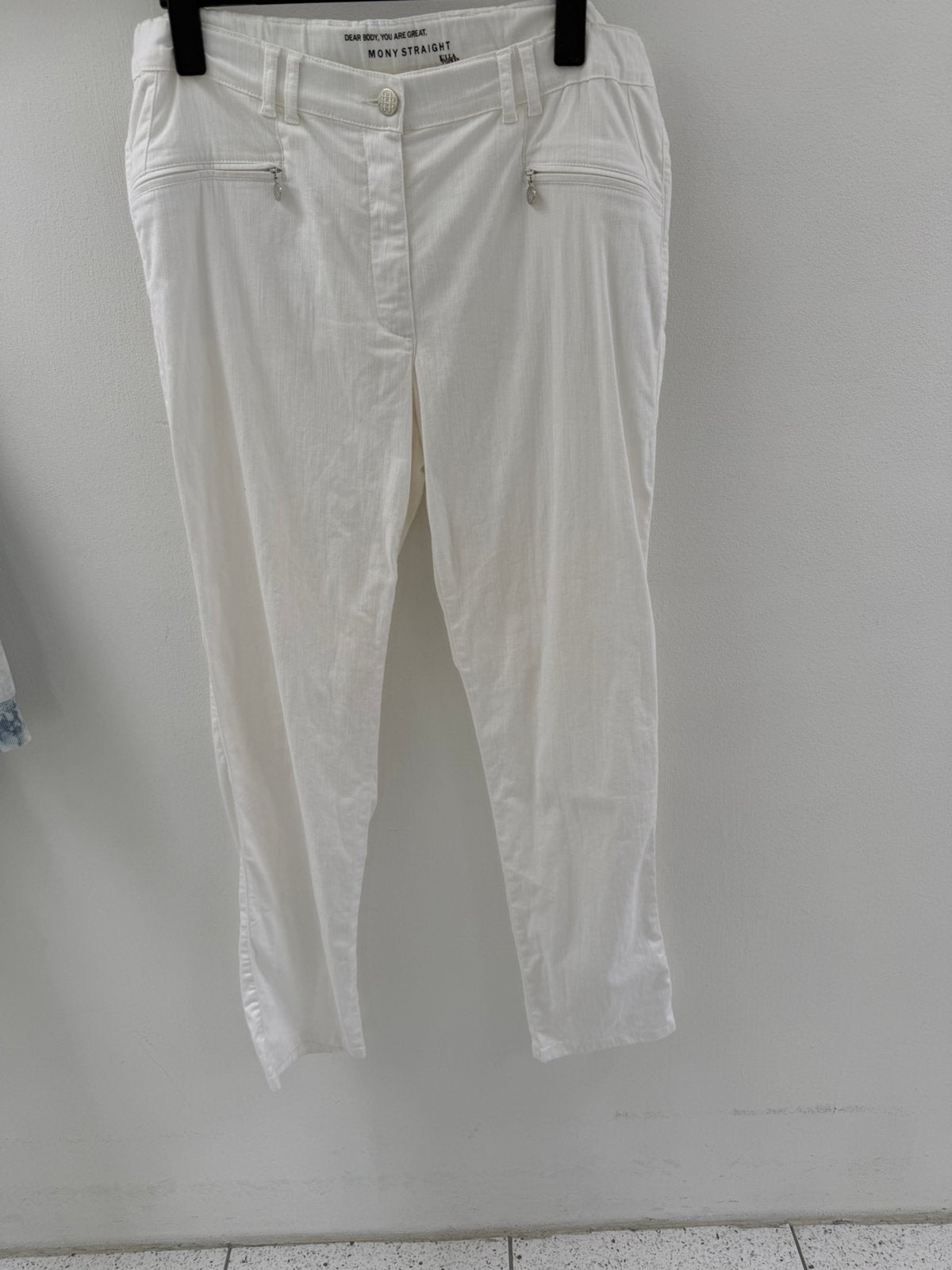 Ulla Popken - broek Mony Straight - wit - maat 96 (L48), Kleding | Dames, Wit, Ulla Popken, Ophalen of Verzenden, Zo goed als nieuw
