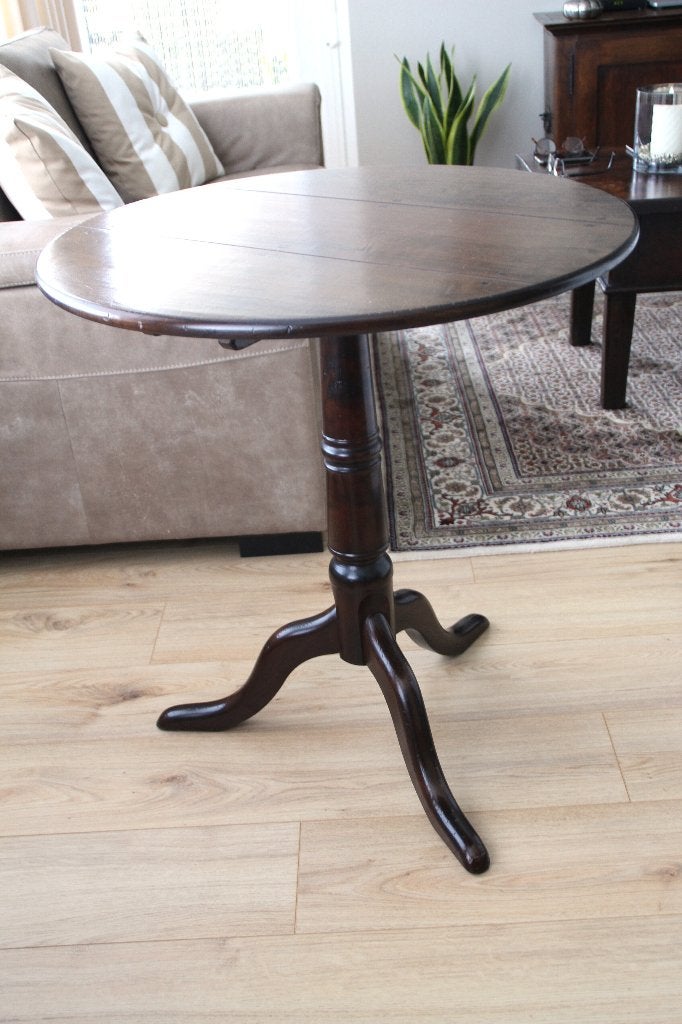 Antieke salontafel, Ophalen, 50 – 75, 50 tot 100 cm, Rond