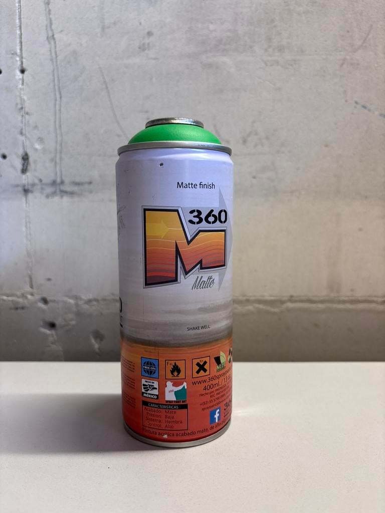 Spuitbus 360 Spraypaint lichtgroen graffiti, Ophalen of Verzenden, Nieuw