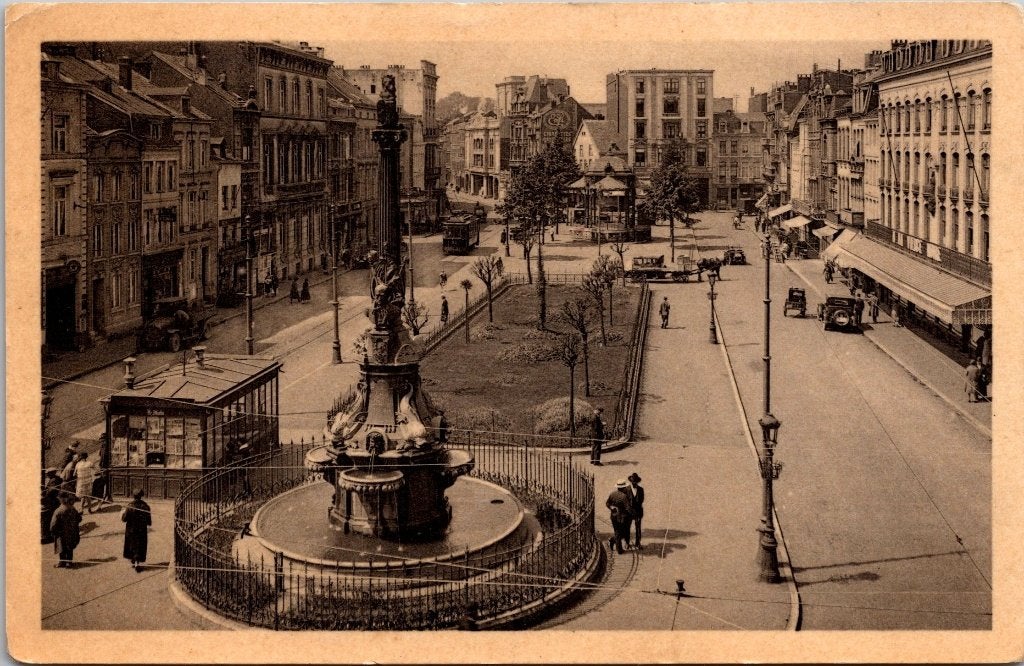 Verviers België - 12 antieke postkaarten I, Verzamelen, Ophalen of Verzenden, Voor 1920, Gelopen, Luik