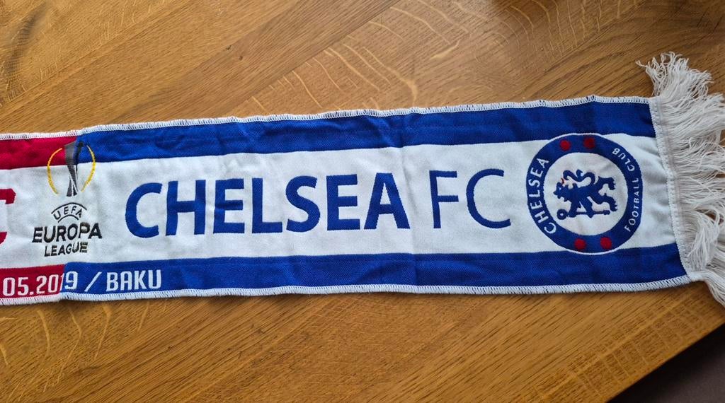 Chelsea FC vs Arsenal FC Europa League Finale Sjaal 2019, Verzamelen, Sportartikelen en Voetbal, Ophalen of Verzenden