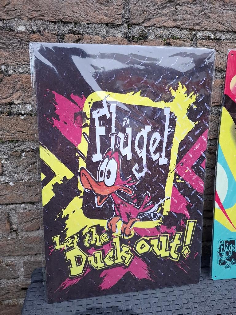 Reclamebord in reliëf Flugel, Verzamelen, Merken en Reclamevoorwerpen, Nieuw, Reclamebord, Ophalen of Verzenden