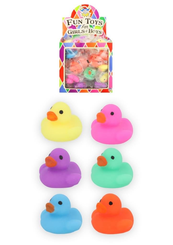 PARTIJ NEON DUCK SQUISHIES 3,5CM ASSORTI KLEUR, ., Nieuw, Ophalen of Verzenden, .