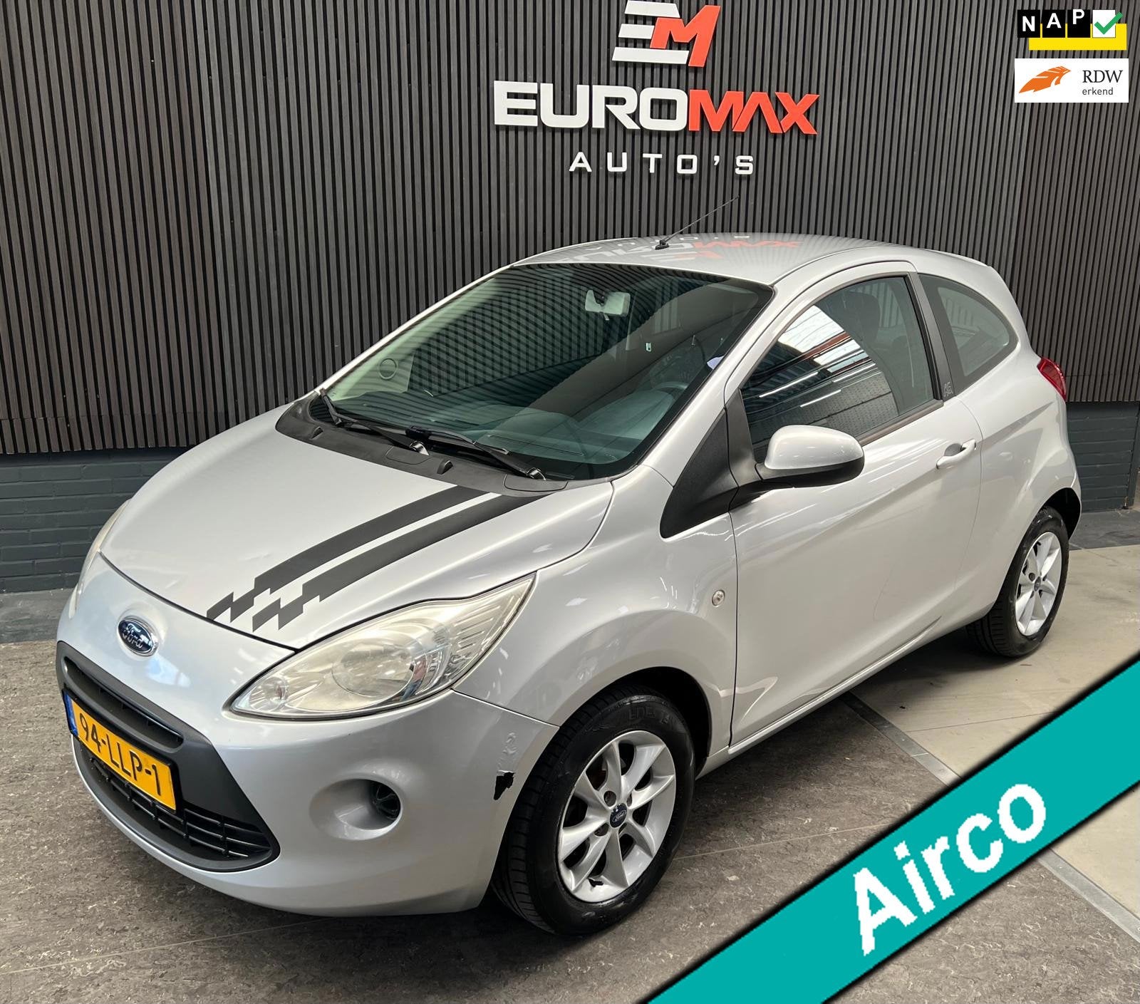 Ford Ka 1.2 Cool&Sound NAP - Airco - Distr. Vervangen, Auto's, Ford, Voorwielaandrijving, Stof, Gebruikt, 4 cilinders