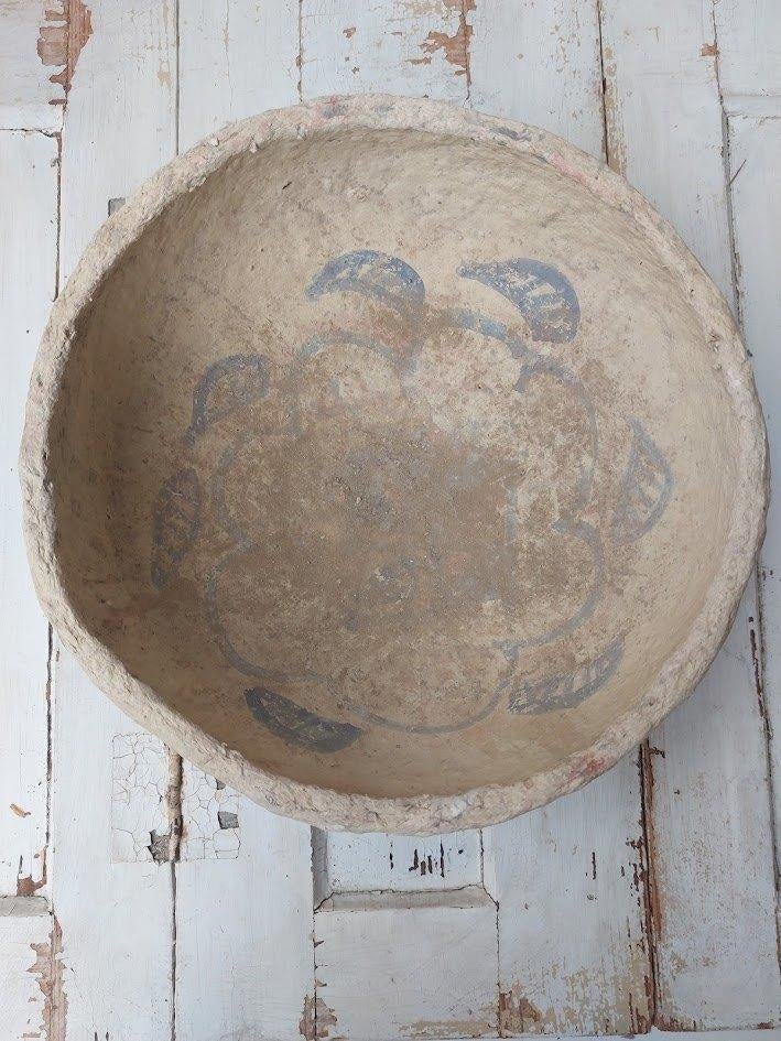 Handgemaakte schaal uit india papier mache, Huis en Inrichting, Overige materialen, -, Rond, Nieuw