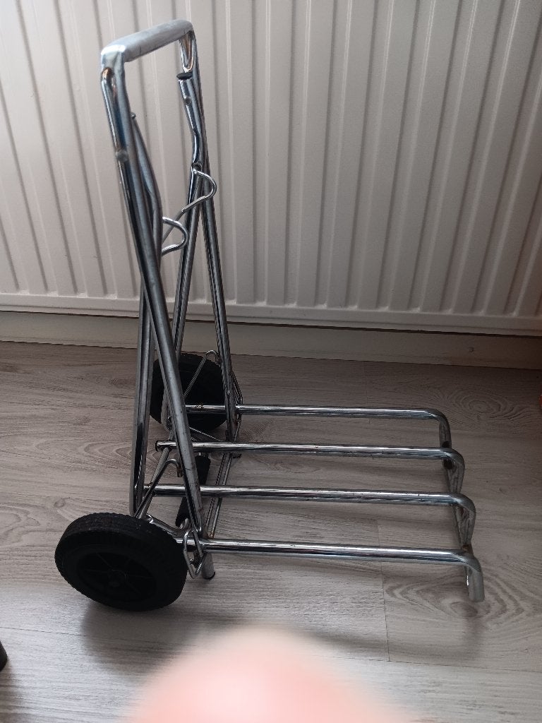 inklapbaar steekwagentje, Ophalen, Gebruikt