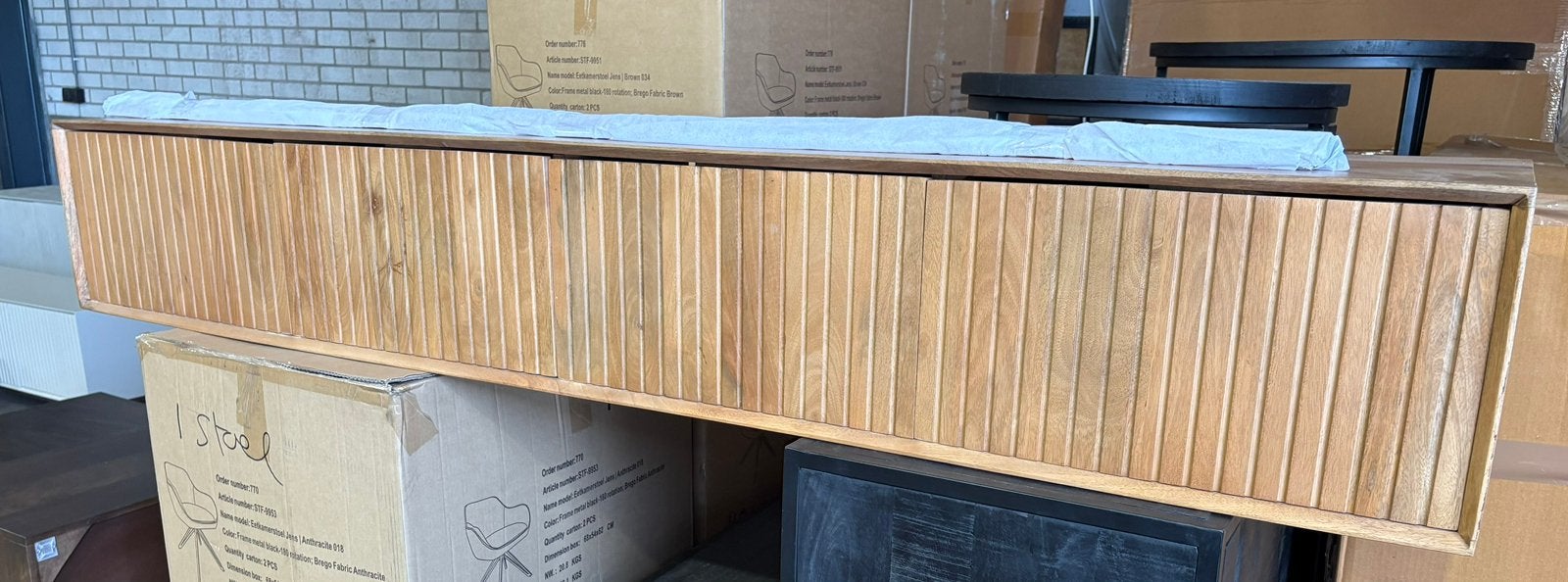 ZWEVEND TV-MEUBEL 200 CM – NU €175!, Huis en Inrichting, Kasten | Televisiemeubels, Ophalen, 150 tot 200 cm, Nieuw, Minder dan 100 cm