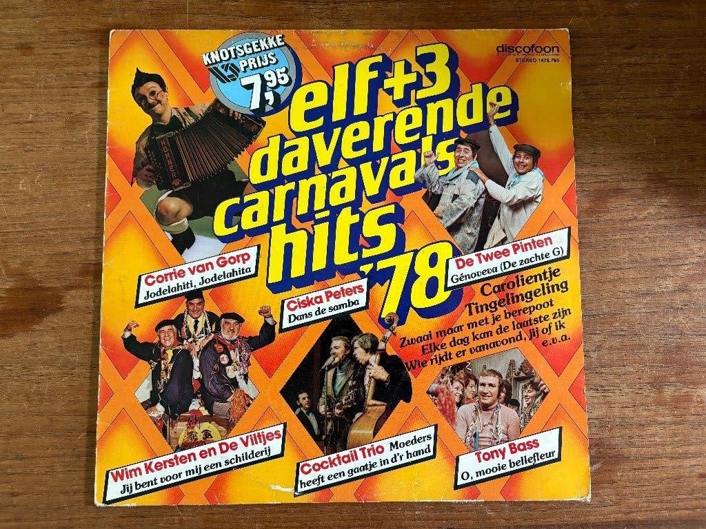 LP Elf +3 daverende carnavalshits '78, LP, Gebruikt, Ophalen of Verzenden, Levenslied of Smartlap