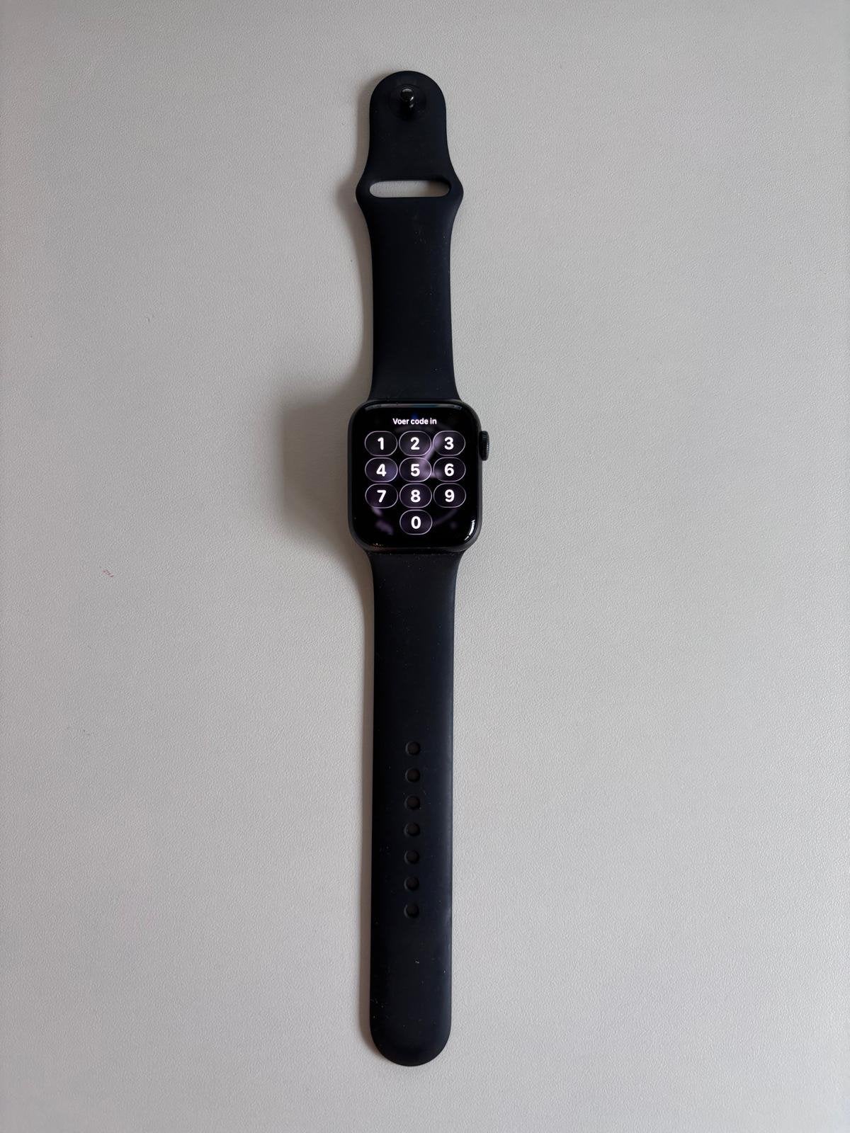 Apple Watch iWatch Series 6 - 400 mm, Zwart, IOS, Ophalen of Verzenden, Zo goed als nieuw