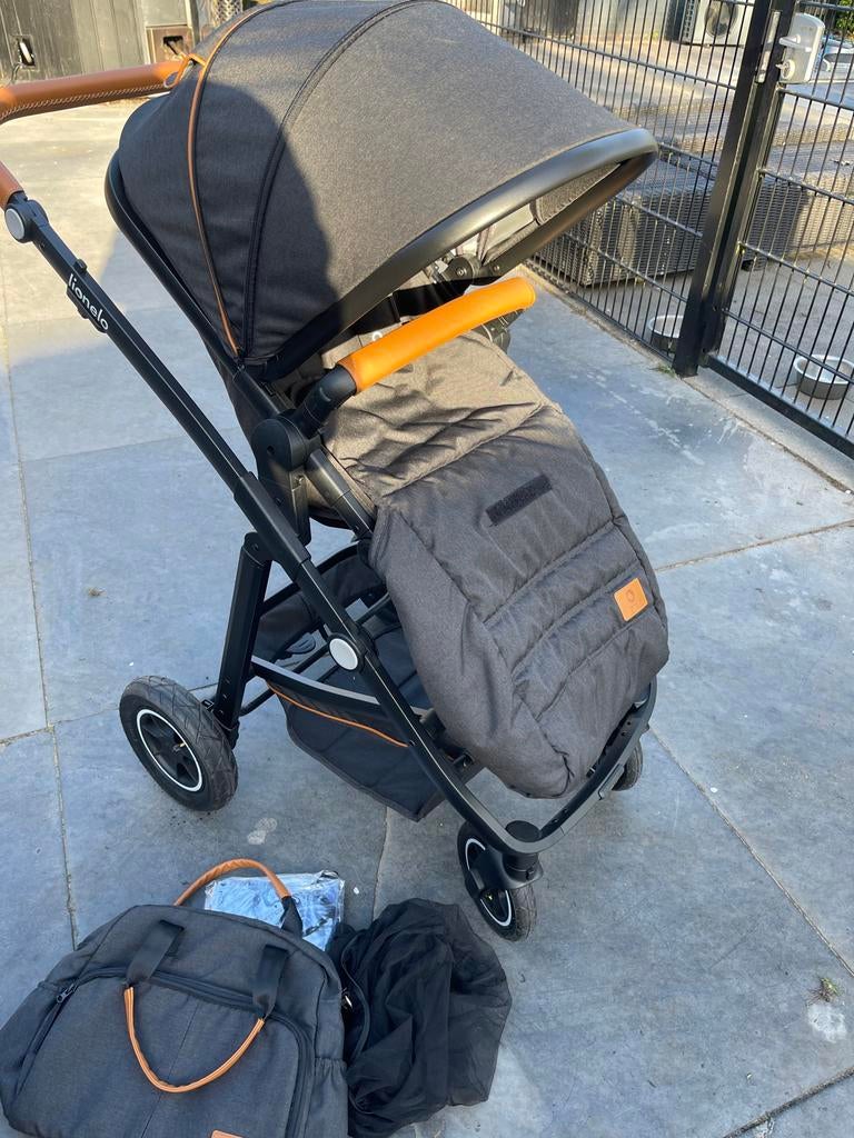 Lionelo Amber Wandelwagen/Buggy - Nieuwstaat met accessoires, Ophalen, Nieuw, Overige merken, Regenhoes