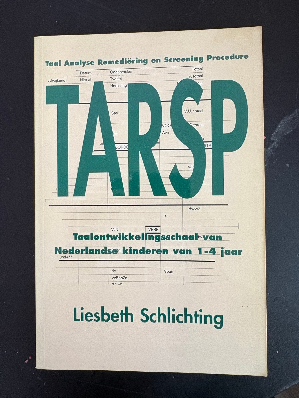 TARSP boek: Taalontwikkelingsschaal van Nederlandse kinderen, Ophalen of Verzenden, Gamma, Zo goed als nieuw, HBO
