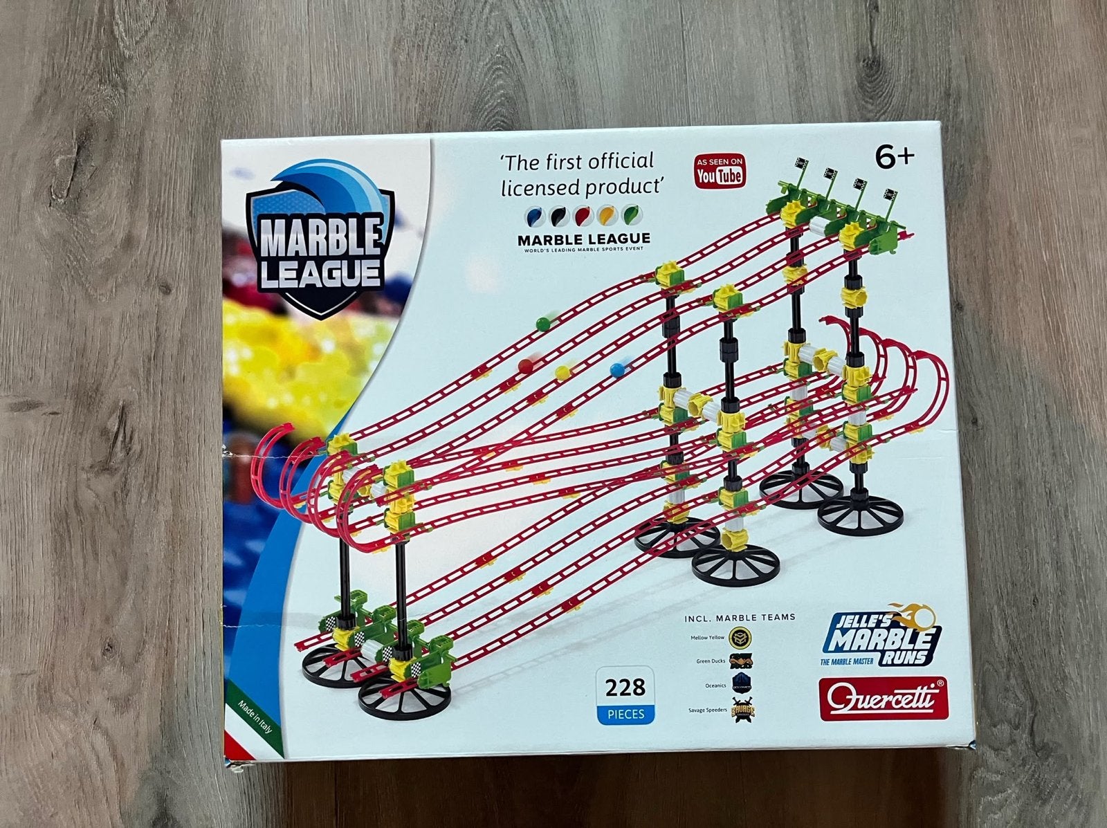 Marble League knikkerbaan - Guercetti Jelle's Marble Runs, Ophalen of Verzenden, Zo goed als nieuw, Overige merken