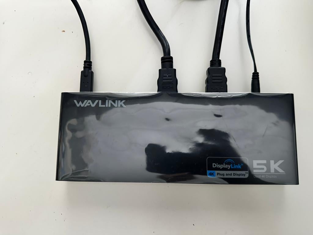 Wavlink USB-C dockingstation dual 4K voor laptop of Macbook, Ophalen of Verzenden, Zo goed als nieuw