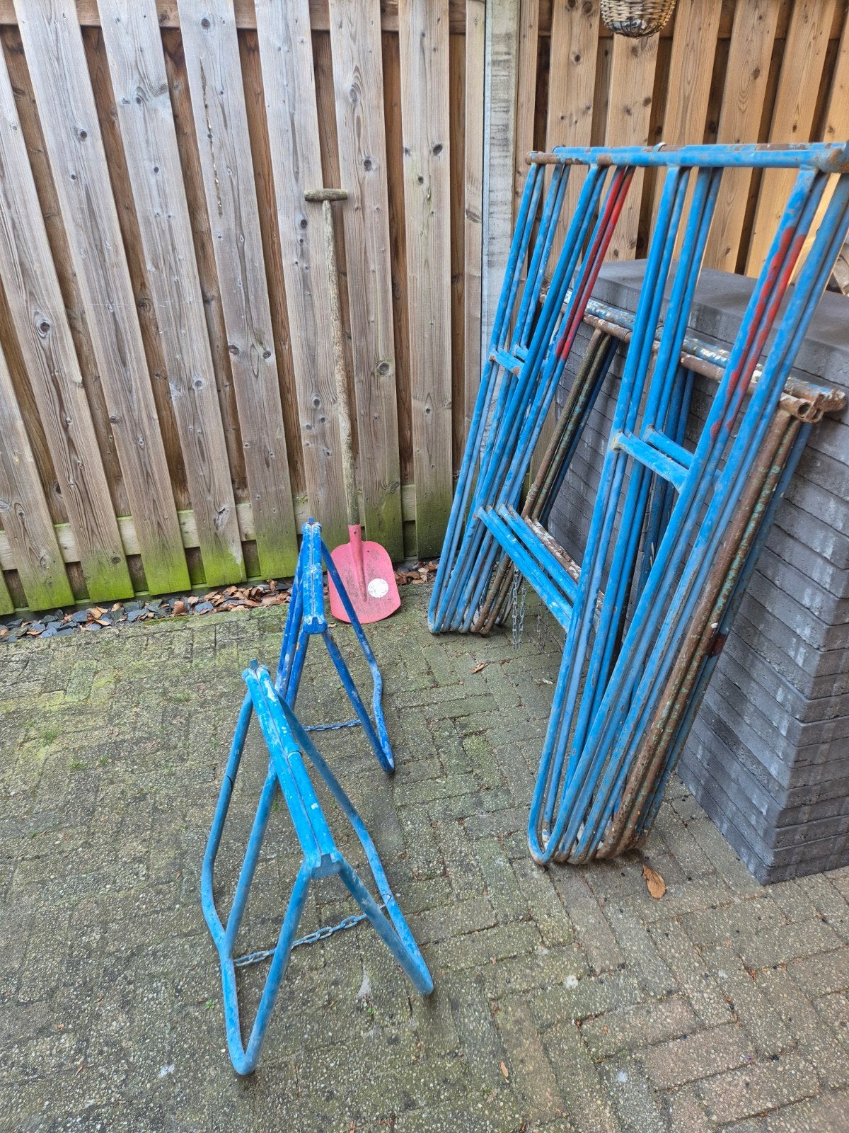 Klapschragen schragen bokken steiger, Ophalen, Overige typen, Minder dan 2 meter