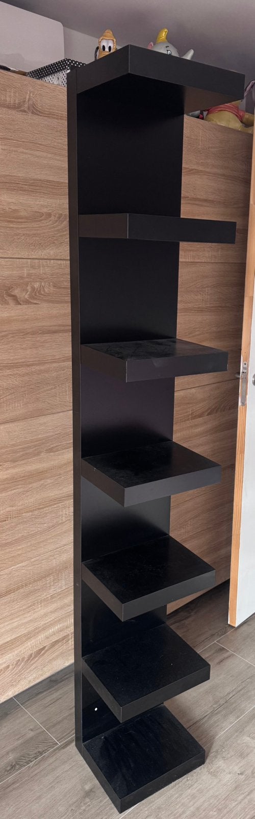 Ikea wandkast 190cm x 30cm zwart, Huis en Inrichting, Kasten | Wandmeubels, Ophalen, Gebruikt, Minder dan 150 cm, 150 tot 200 cm