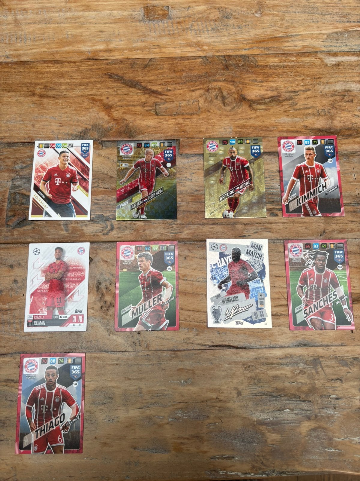 FC Bayern München Voetbalkaartjes - Diverse Spelers, Ophalen of Verzenden, Zo goed als nieuw, Meerdere kaarten