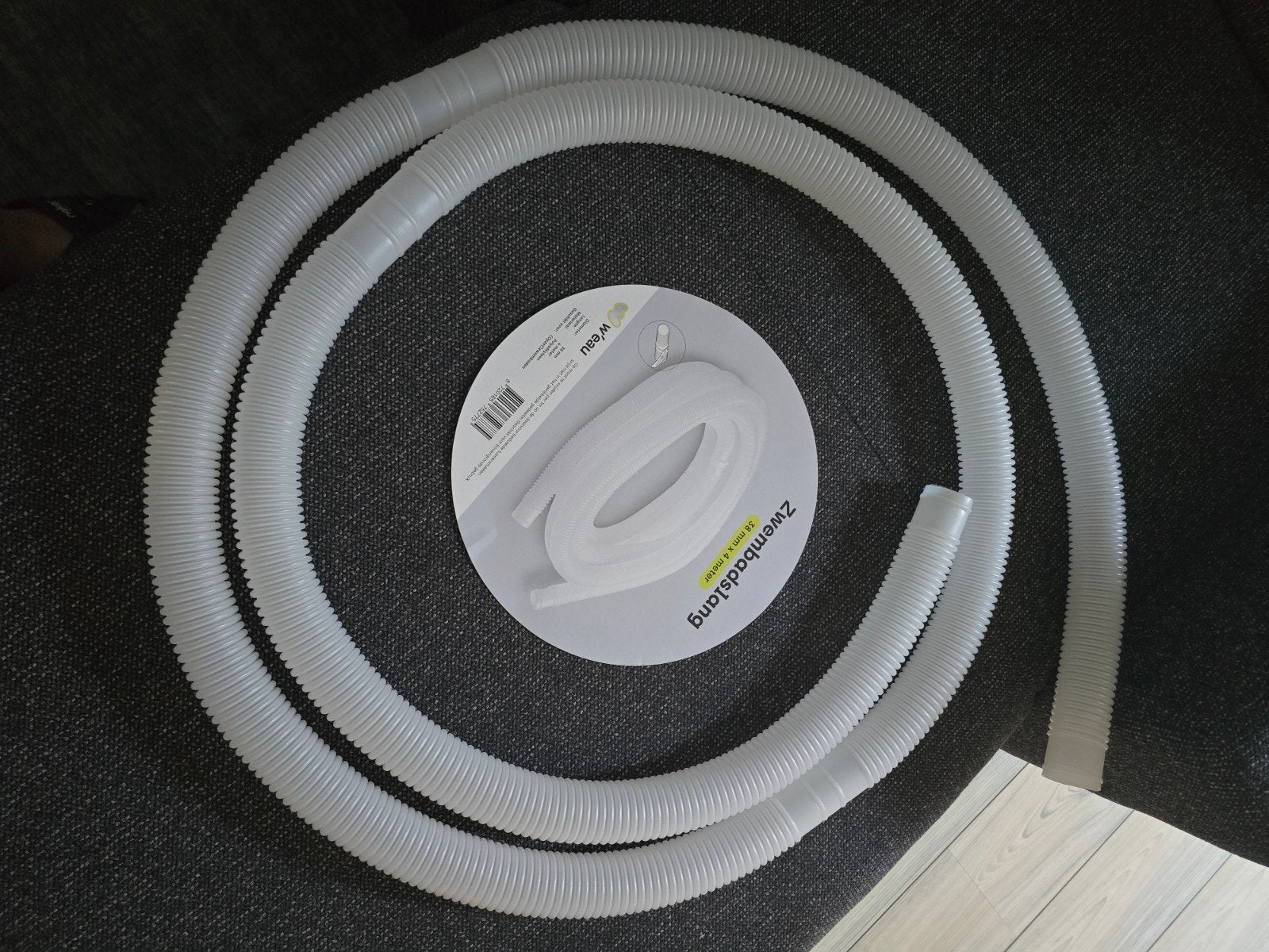 Zwembadslang 38 mm - 4 meter - Wit, Ophalen, Nieuw