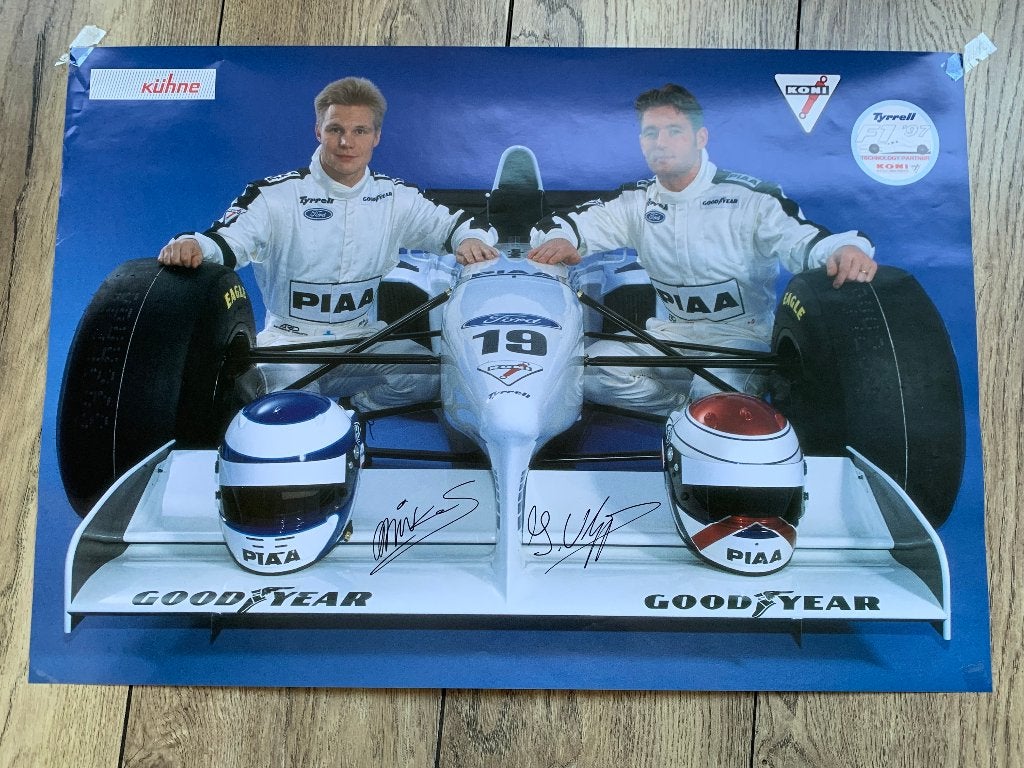 Poster Jos Verstappen Tyrrell F1 1997 nieuw, Verzenden, Nieuw, Formule 1
