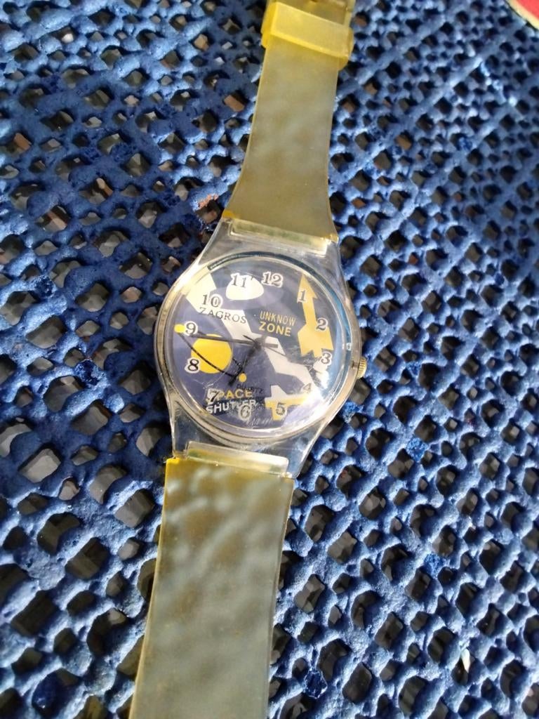 Vintage Zagros Polshorloge 'Unknown Zone' - Zeldzaam!, Ophalen of Verzenden, Gebruikt, Kunststof, Swatch