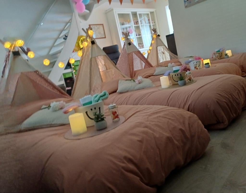 Tipi Dreamz Goirle slaapfeestje, tipitentjes, kinderfeestje, Ophalen of Verzenden