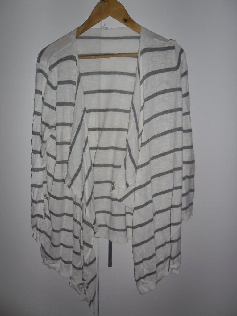 Vero Moda Wit Vest Met Grijze Strepen Maat XL, Vero Moda, Wit, Maat 46/48 (XL) of groter, Ophalen of Verzenden