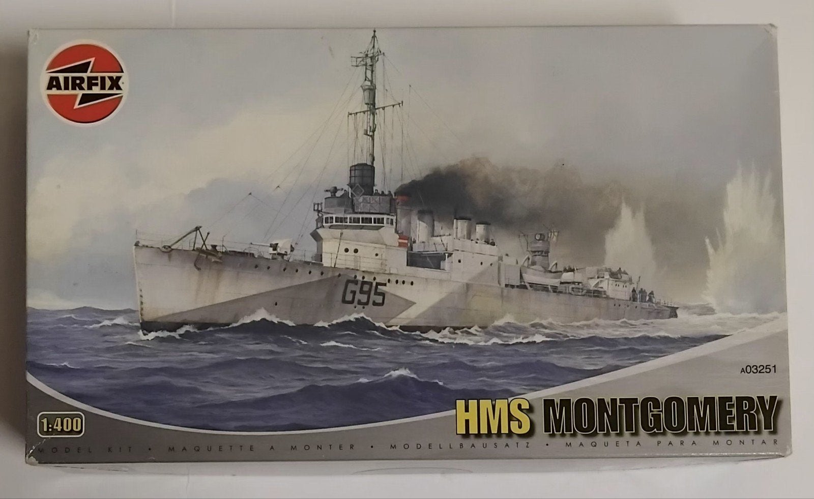 HMS Montgomery. Airfix A03251. Schaal 1:400., Ophalen of Verzenden, Zo goed als nieuw, 1:200 of kleiner, Airfix