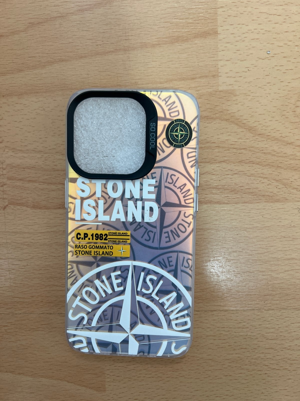 Stone Island iPhone 12 Pro Max Hoesje - Zo goed als nieuw, Kunststof, Verzenden, Hoesje of Tasje, IPhone 12 Pro Max