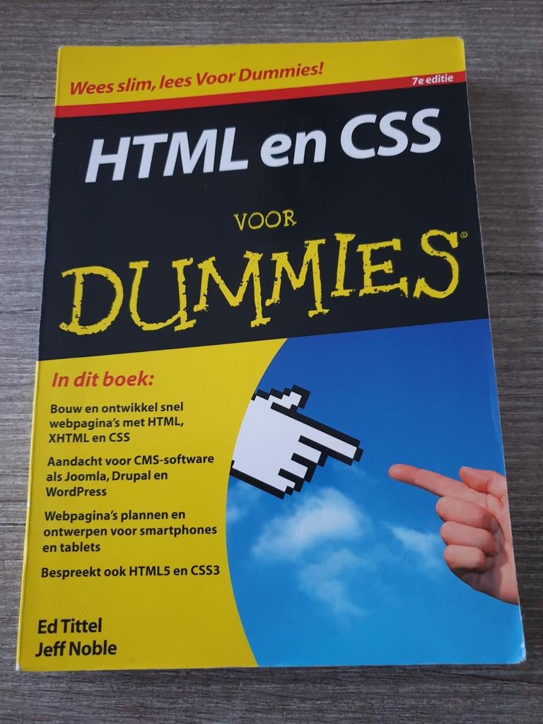 HTML en CSS Voor Dummies - 7e editie, Boeken, Ophalen of Verzenden, Gelezen, Internet of Webdesign, Ed Tittel, Jeff Noble
