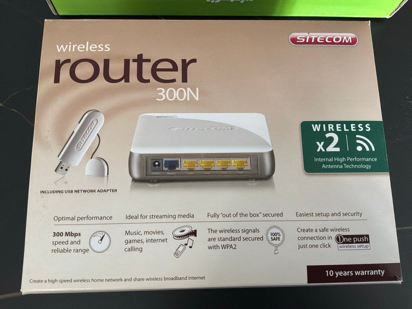 Sitecom Wireless Router 300N met USB-adapter, Ophalen of Verzenden, Gebruikt, Router