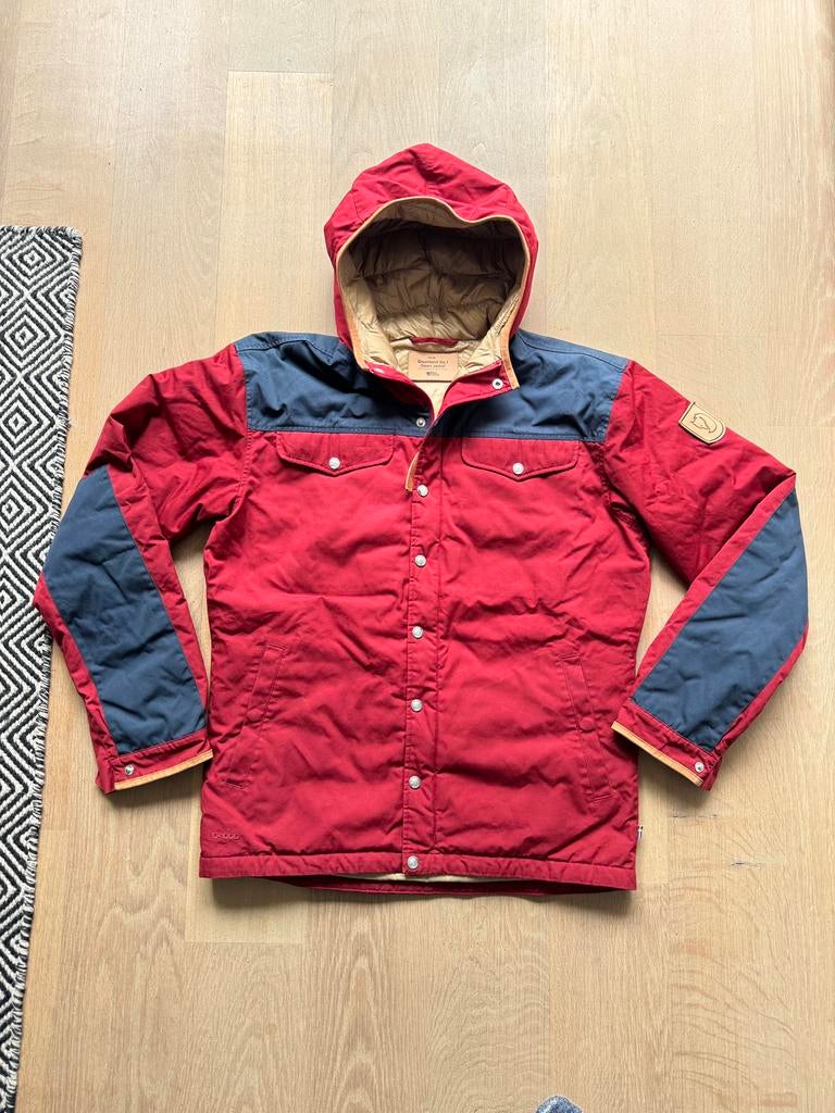 Prachtige fjallraven no.1 down jacket maat m rood g1000 dons, Kleding | Heren, Jassen | Winter, Zo goed als nieuw, Maat 48/50 (M)