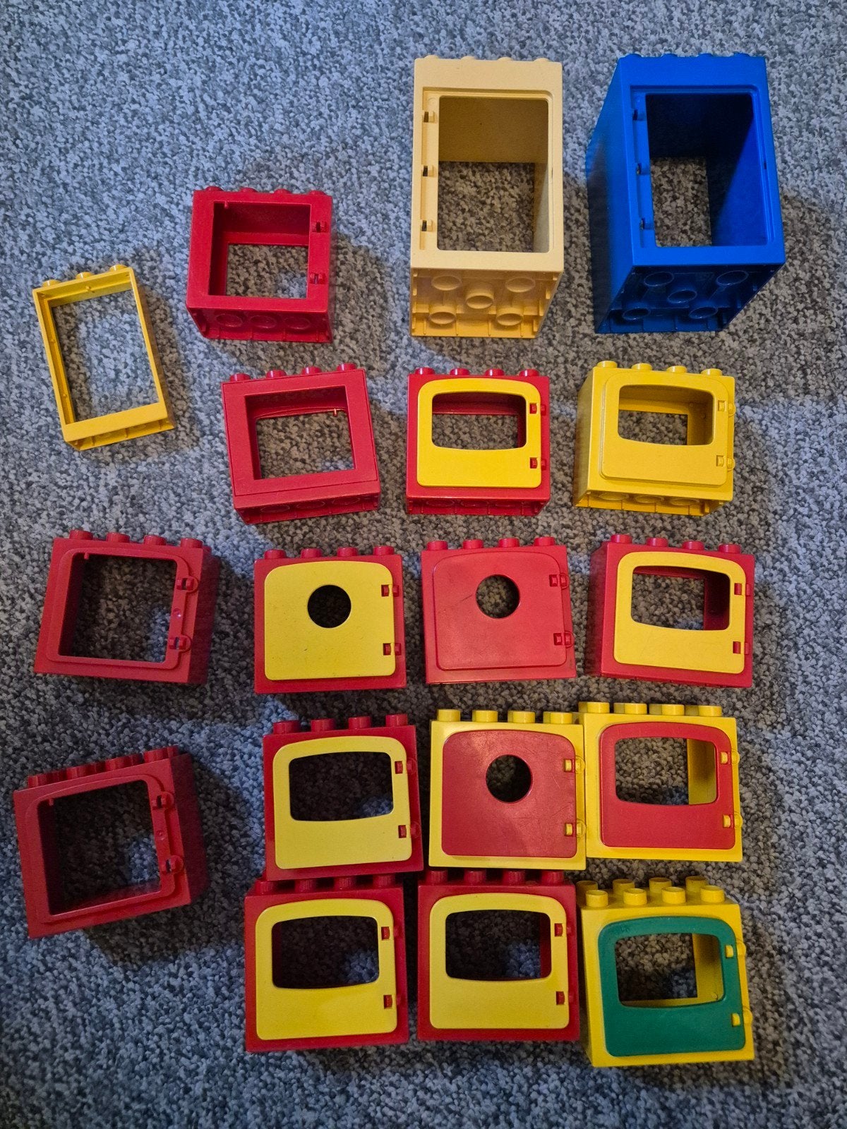 Grote partij Lego Duplo blokken met deuren en ramen, Ophalen of Verzenden, Gebruikt, Overige merken