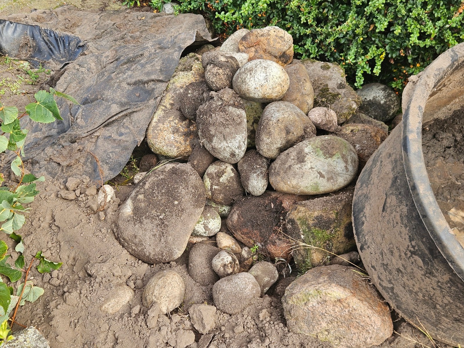 veld zwerfkeien, Ophalen, Overige materialen, Gebruikt, Kei