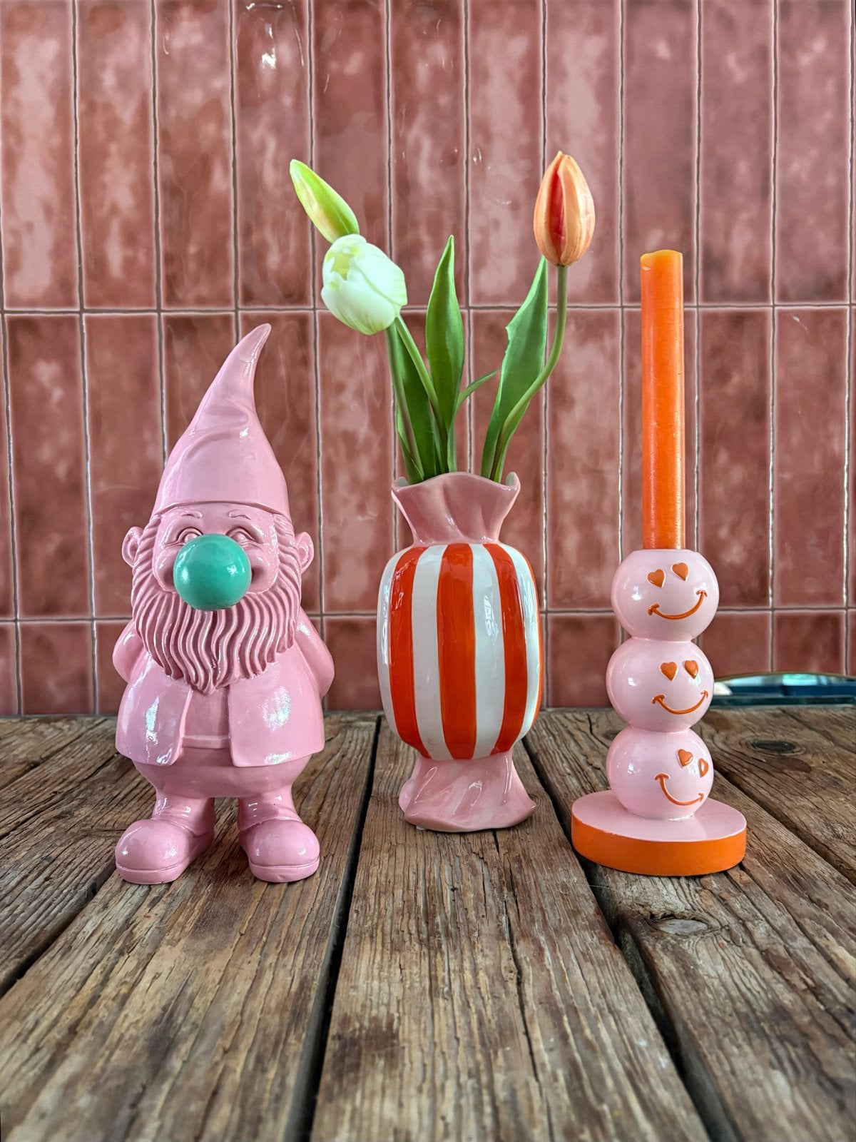 Woondecoratie, woonaccessoires roze/oranje, Ophalen, Zo goed als nieuw, Roze, Modern