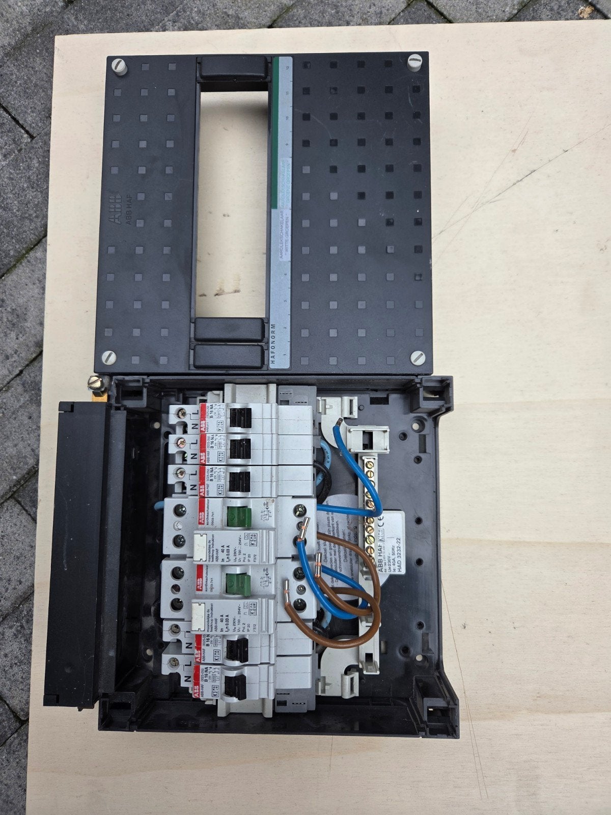 ABB HAFONORM Groepenkast met 2 aardlekschakelaars, Ophalen, Gebruikt, Overige typen