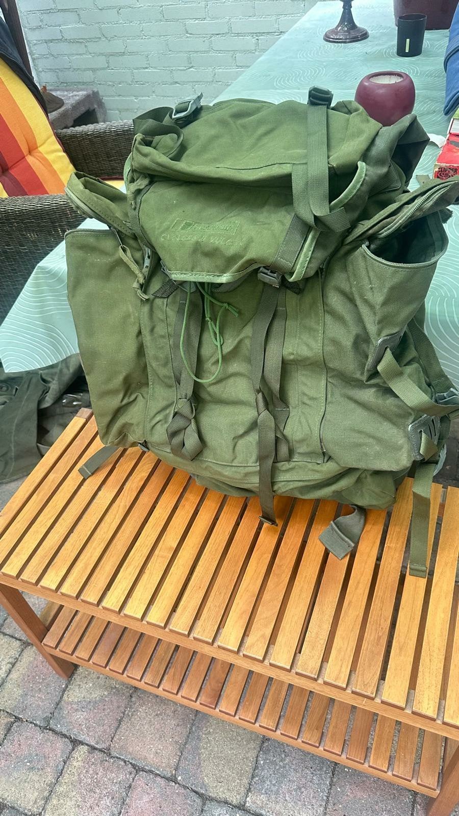 Berghaus rugzak, Ophalen, Rugzak