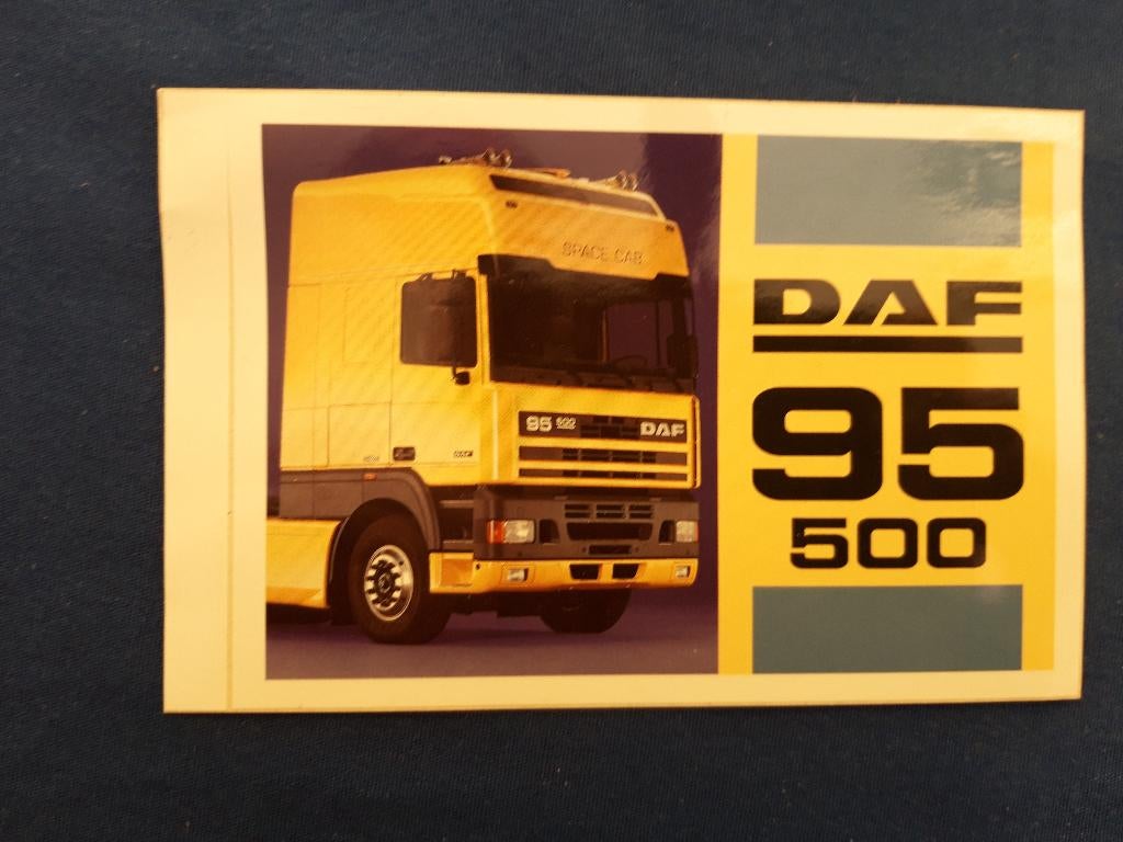 sticker DAF 95 500 Space Cab, Verzamelen, Automerken, Motoren en Formule 1, Zo goed als nieuw, Auto's, Ophalen of Verzenden