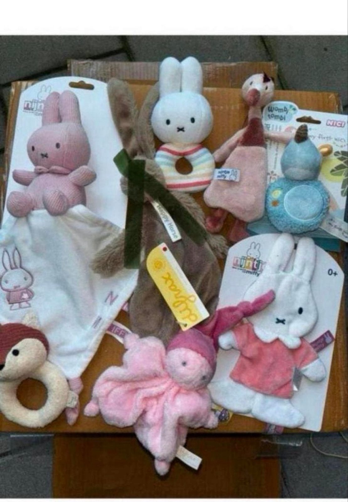 Baby knuffels: Nijntje, Difrax, Wombie Tombie en meer, Kinderen en Baby's, Speelgoed | Knuffels en Pluche, Overige merken, Konijn