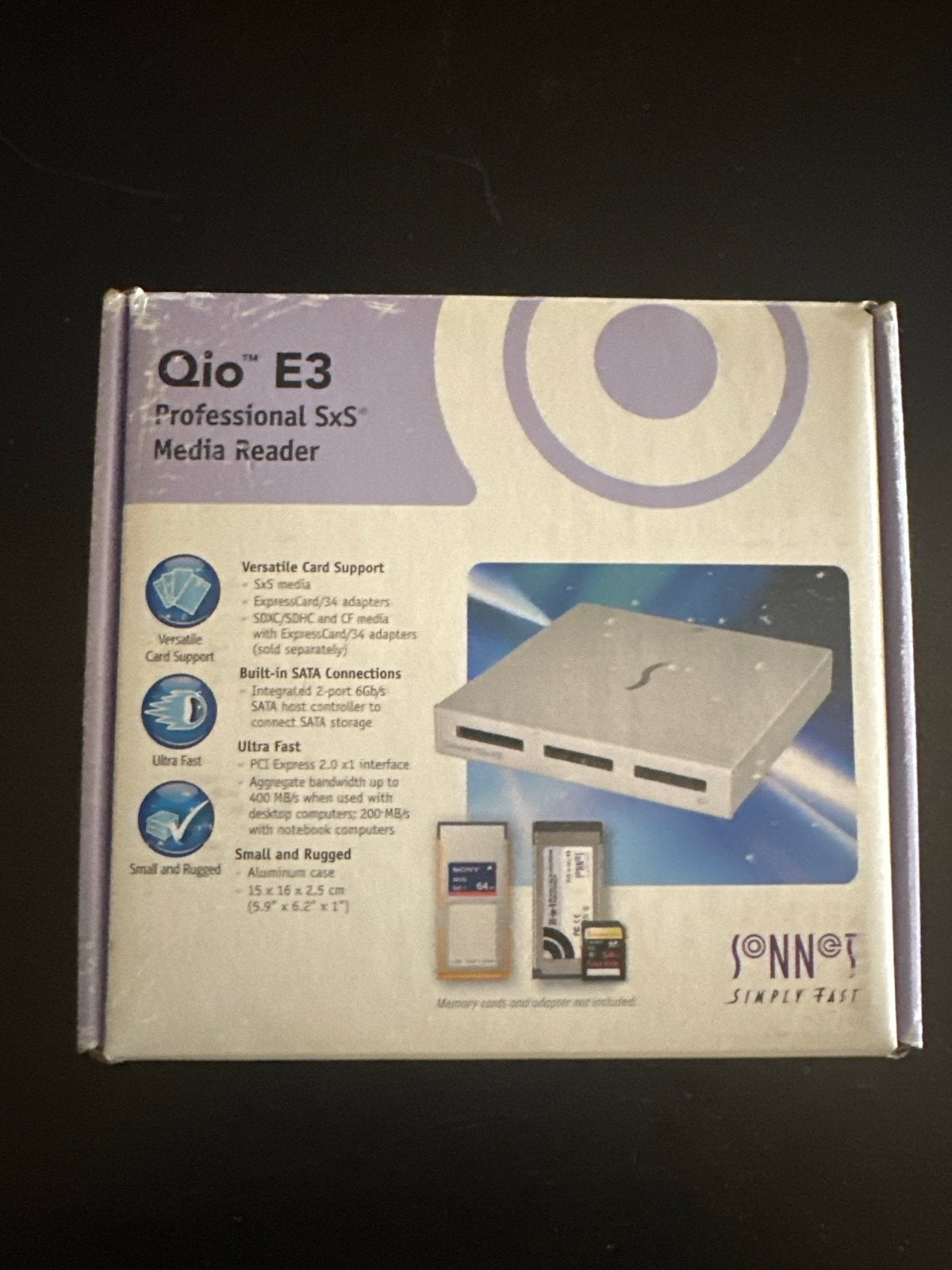 Sonnet Qio E3 Professional SxS Media Reader - Nieuw, Nieuw, Ophalen of Verzenden, ., Extern