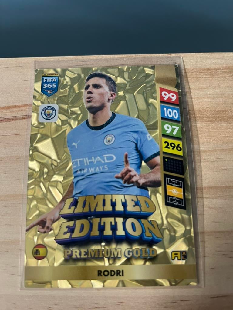 Drie limited edition premium gold voetbalkaarten, Ophalen of Verzenden, Nieuw