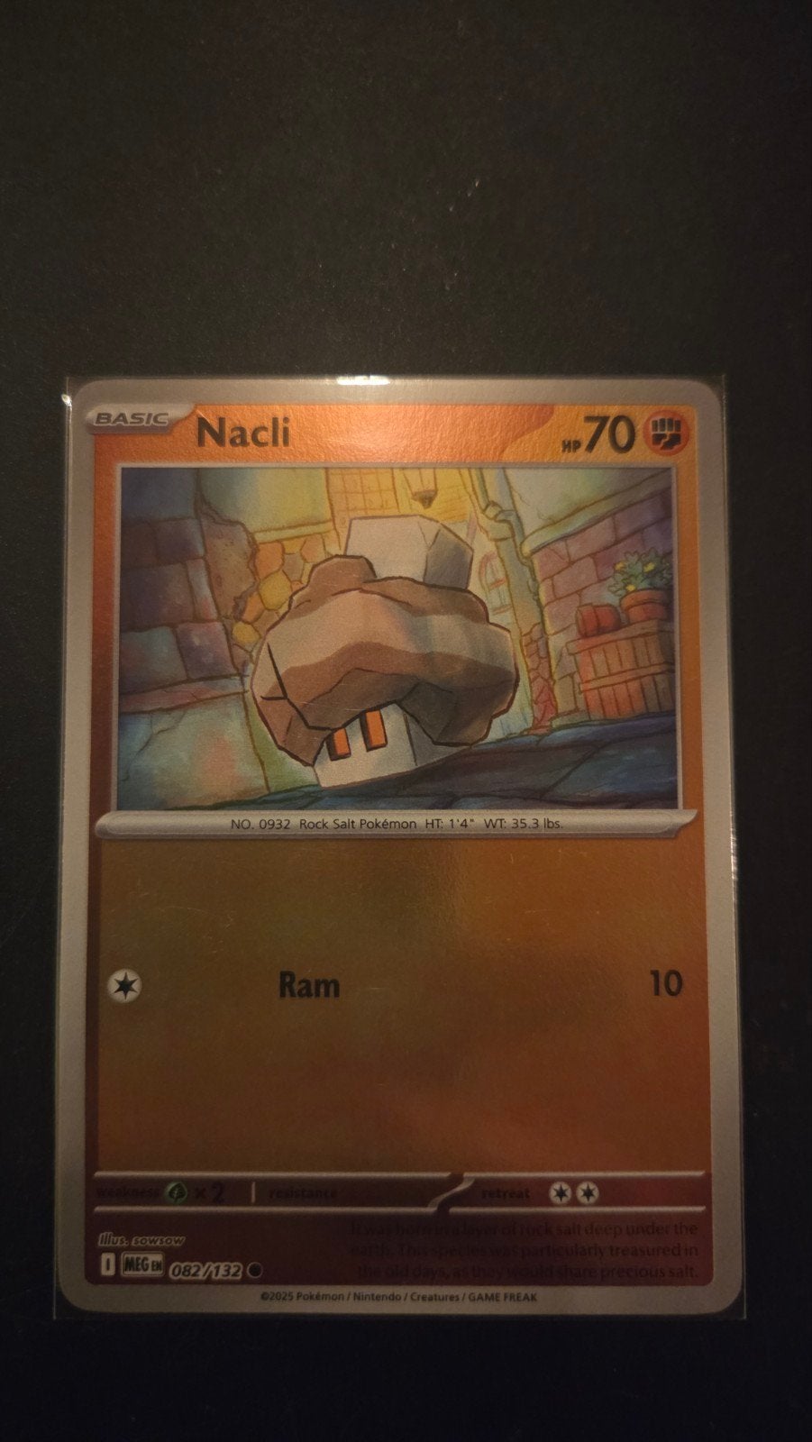 Nacli (reverse holo) 082/132 - Mega Evolution, Verzenden, Zo goed als nieuw, Losse kaart, Foil
