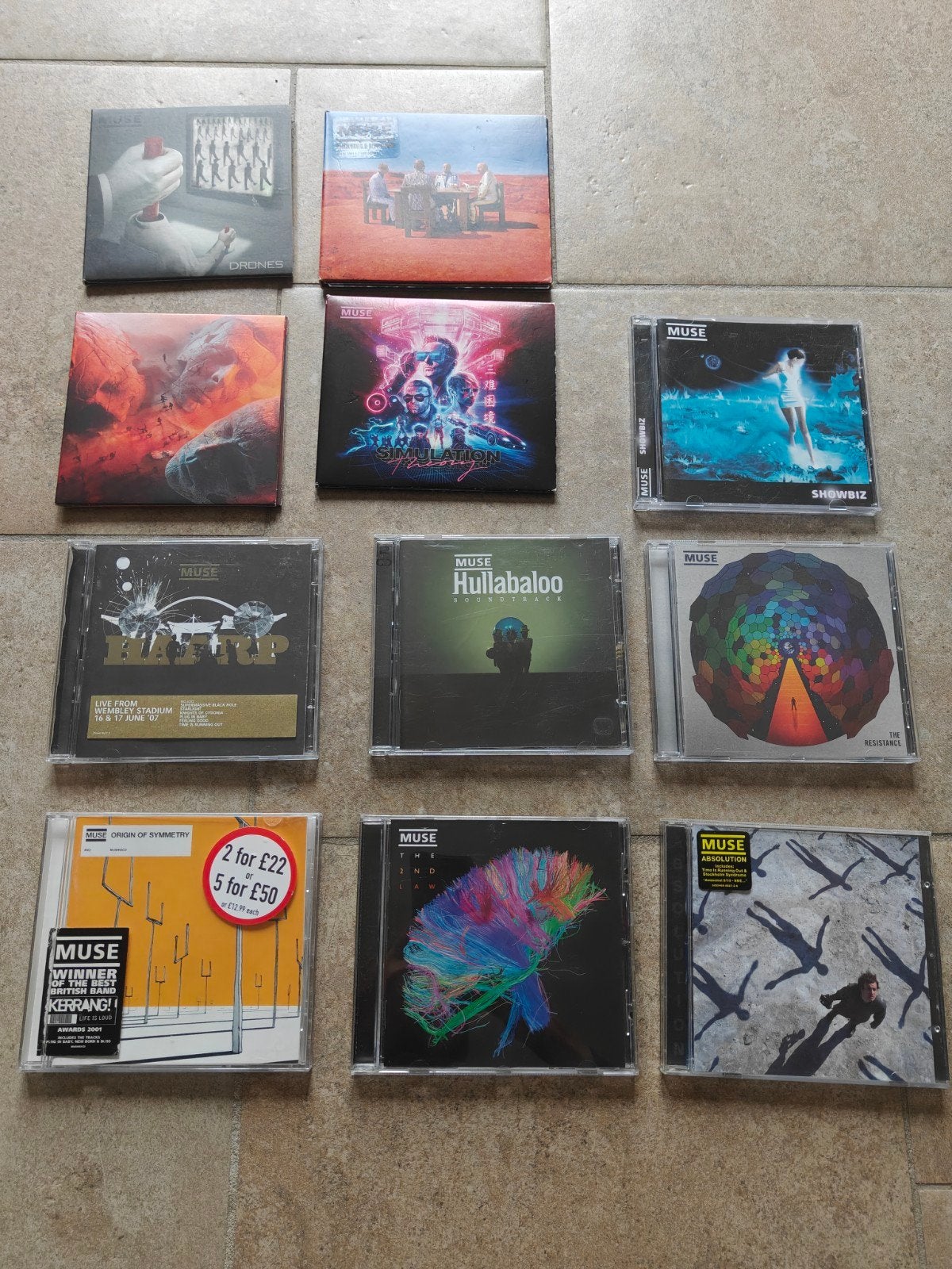 Muse CD collectie - diverse albums, Rock, Gebruikt, Ophalen of Verzenden, Inclusief doosje