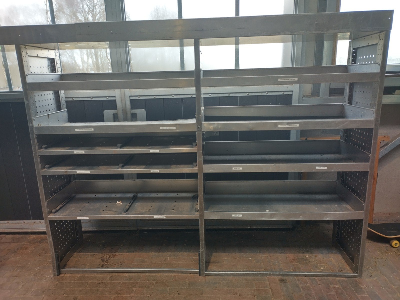 Aluca schappenkast aluminium groot bedrijfswagen inrichting, Ophalen