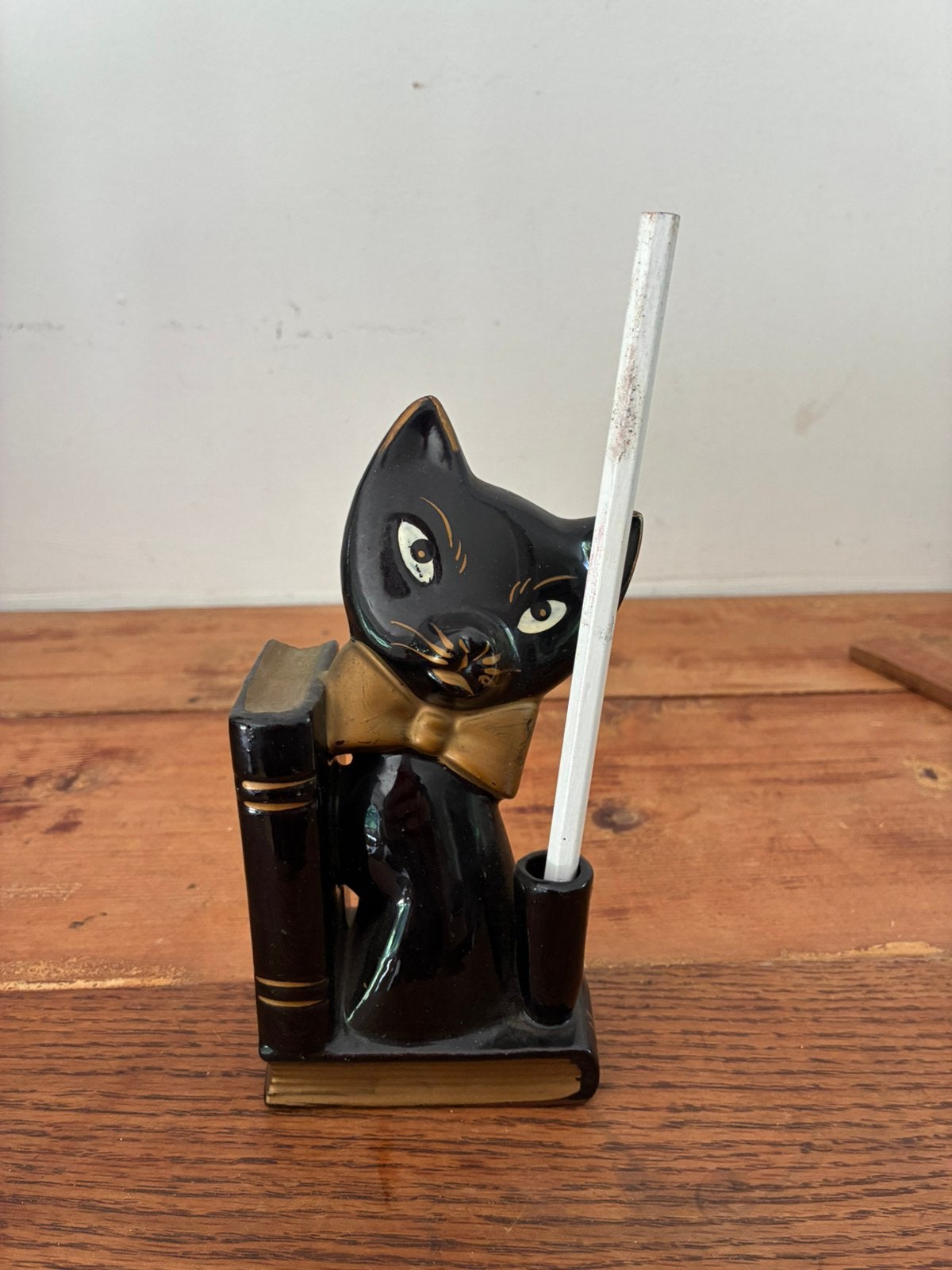 Midcentury  poes  penhouder “redware”, Ophalen of Verzenden, Zo goed als nieuw