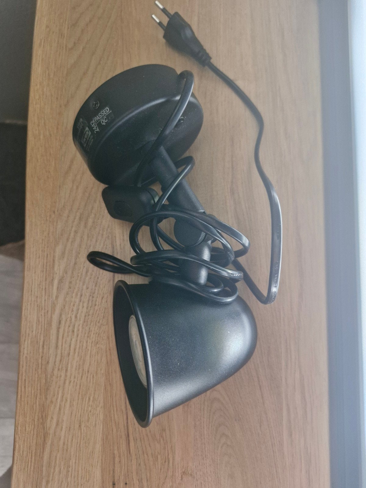ikea wandlampje / bedlampje zwart mat, Huis en Inrichting, Ophalen, Bedlamp, Zwart, IKEA