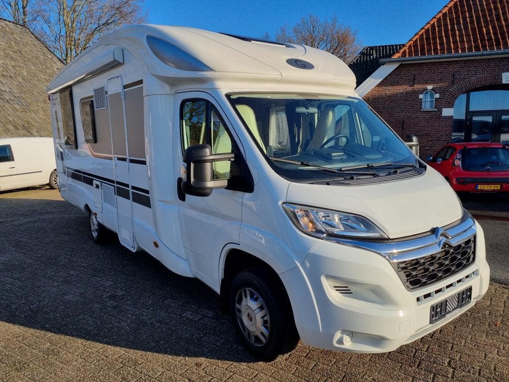 PLA Giottiline HS75 Hefbed Citroen 2015, Caravans en Kamperen, Campers, tot en met 4, Overige merken, 7 tot 8 meter, Diesel, Handgeschakeld