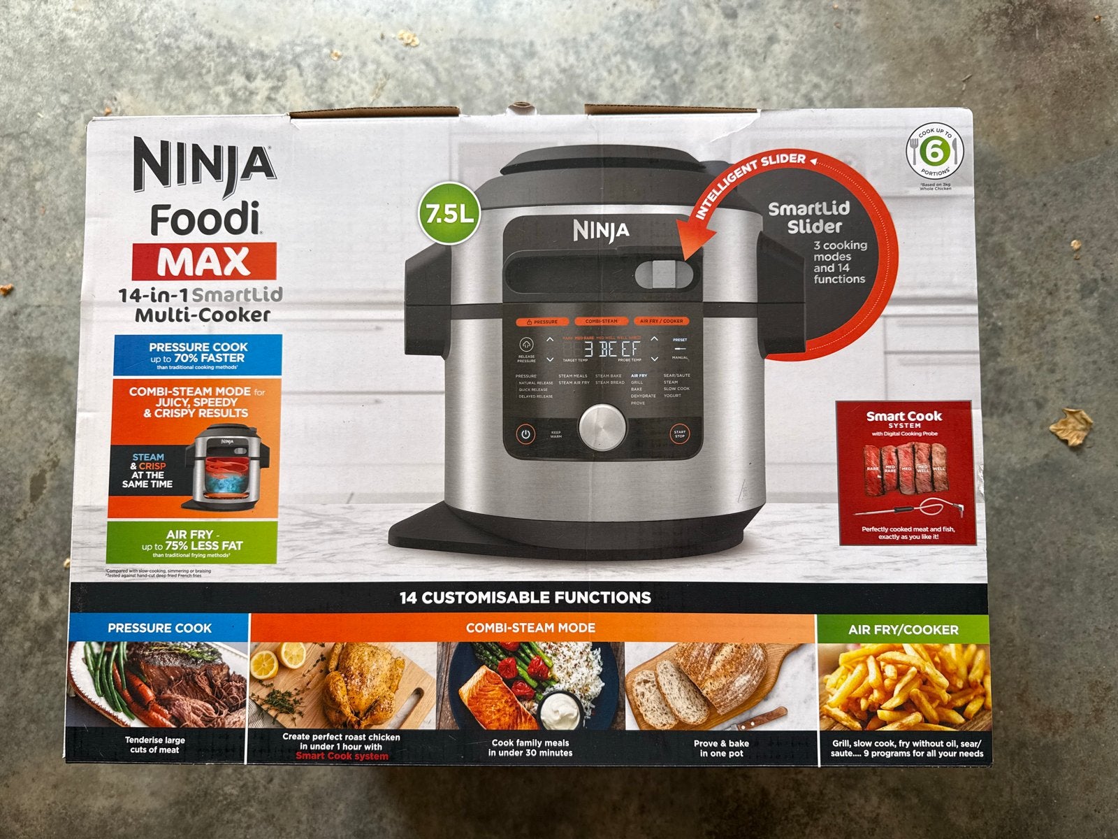 Ninja Foodi MAX 14-in-1 SmartLid Multi-Cooker 7.5L, Ophalen of Verzenden, Nieuw