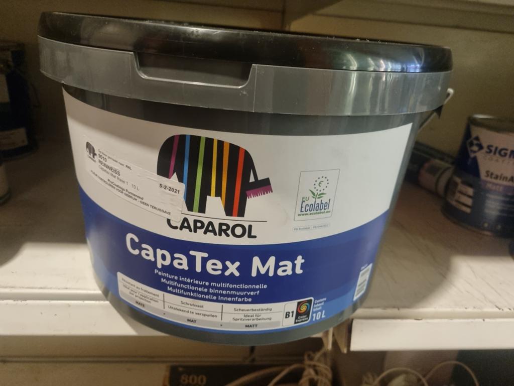 Caparol CapaTex Mat Verf - 10L  9010  Nieuw, Info@caparol.de, Nieuw, Caparol, Ophalen