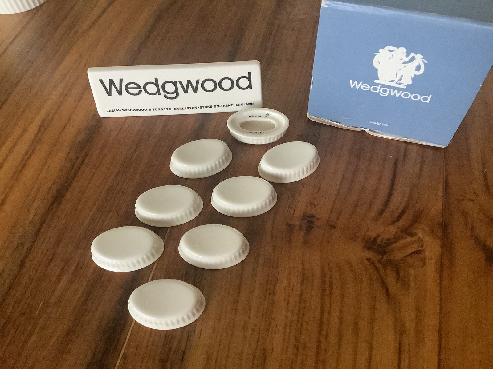 Zgan losse messenleggers WEDGWOOD EDME, Ophalen of Verzenden, Zo goed als nieuw, Aardewerk, Overige typen