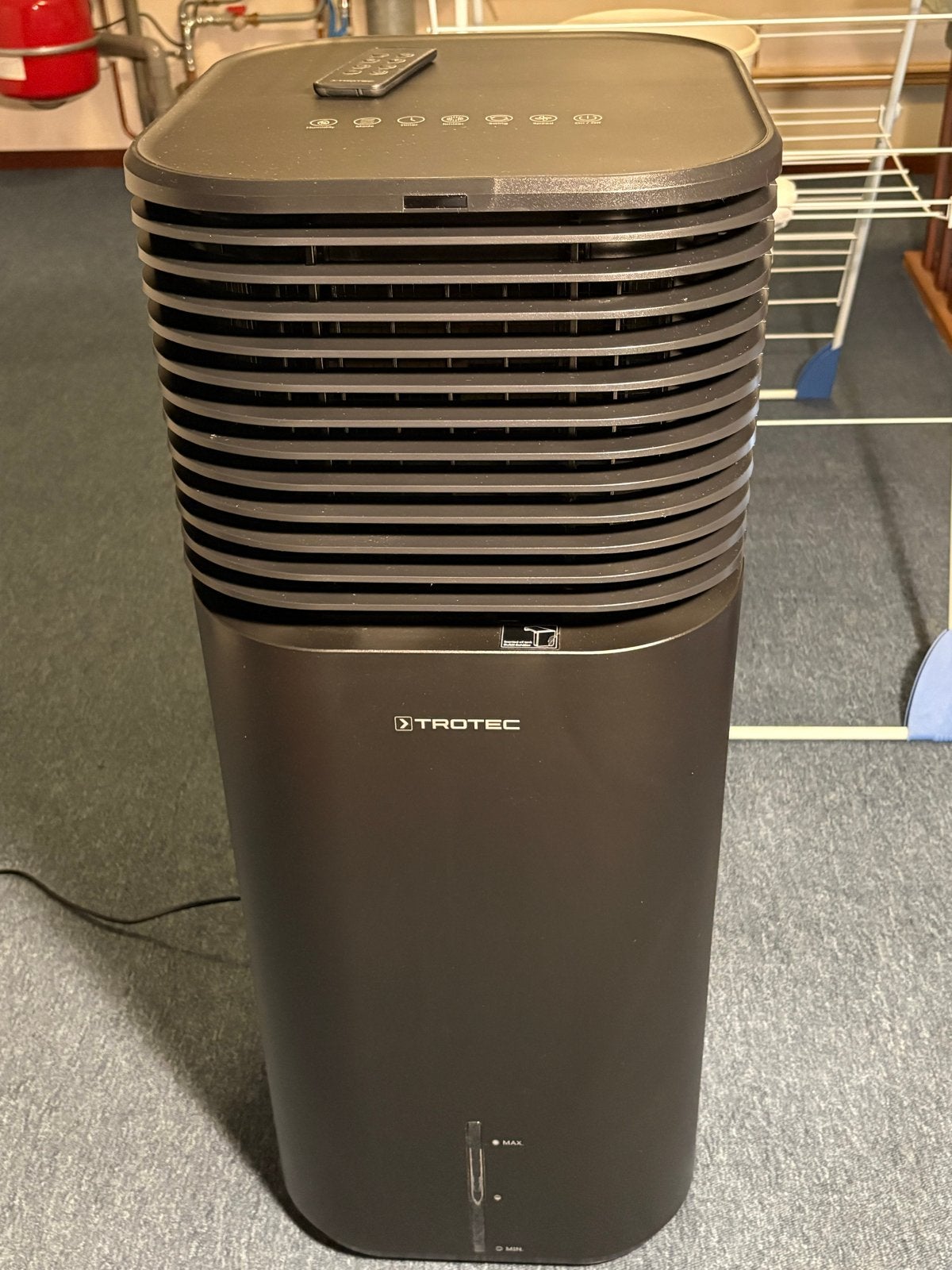 Trotec PAE 50 Aircooler/ventilator/bevochtiger in zwart, Ophalen, Minder dan 60 m³, 3 snelheden of meer, Zo goed als nieuw