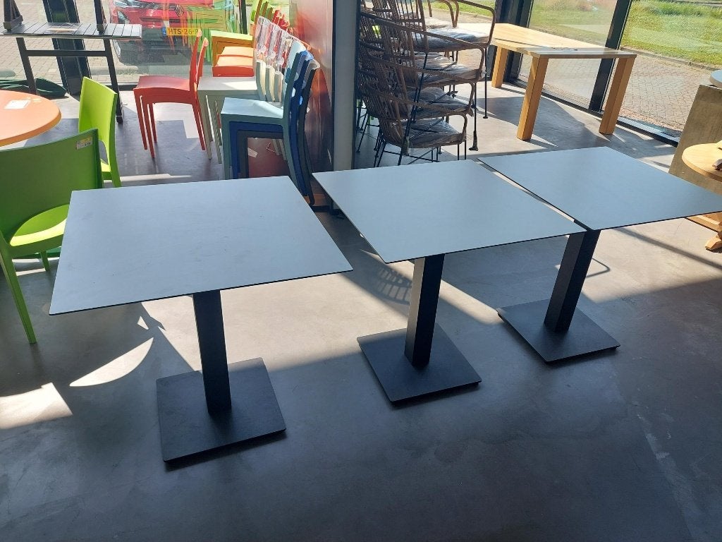 Tafel 70x70 cm wit  **3x**, Ophalen, 50 – 75, 50 tot 100 cm, Horeca